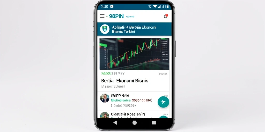 Tampilan modern dan navigasi mudah di aplikasi 98SPIN.