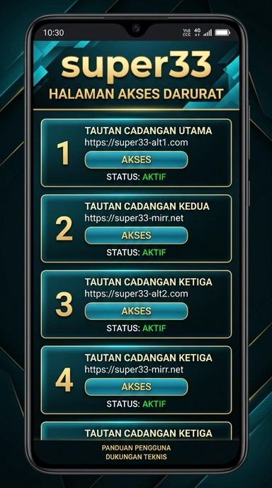 Tampilan link alternatif super33